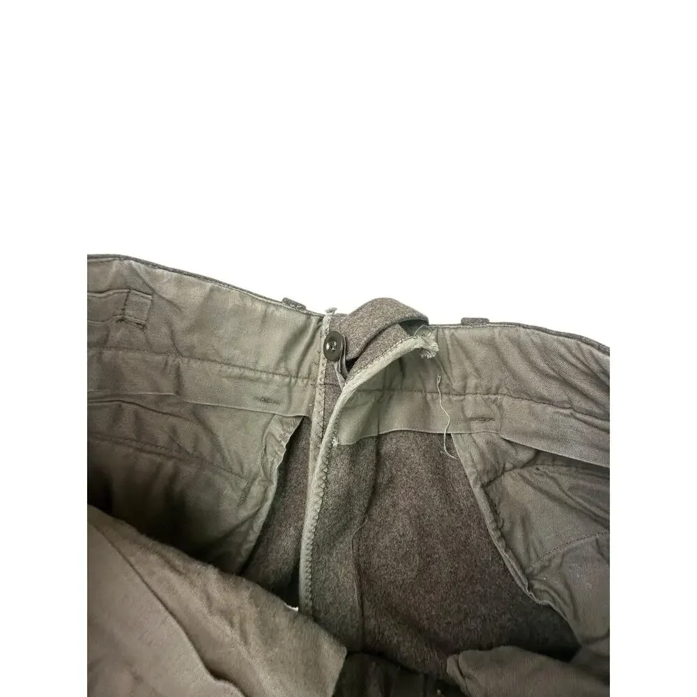 Vintage 1960s Rübezahl Bekleidung Military Wool Cargo Pocket Pants 32x29